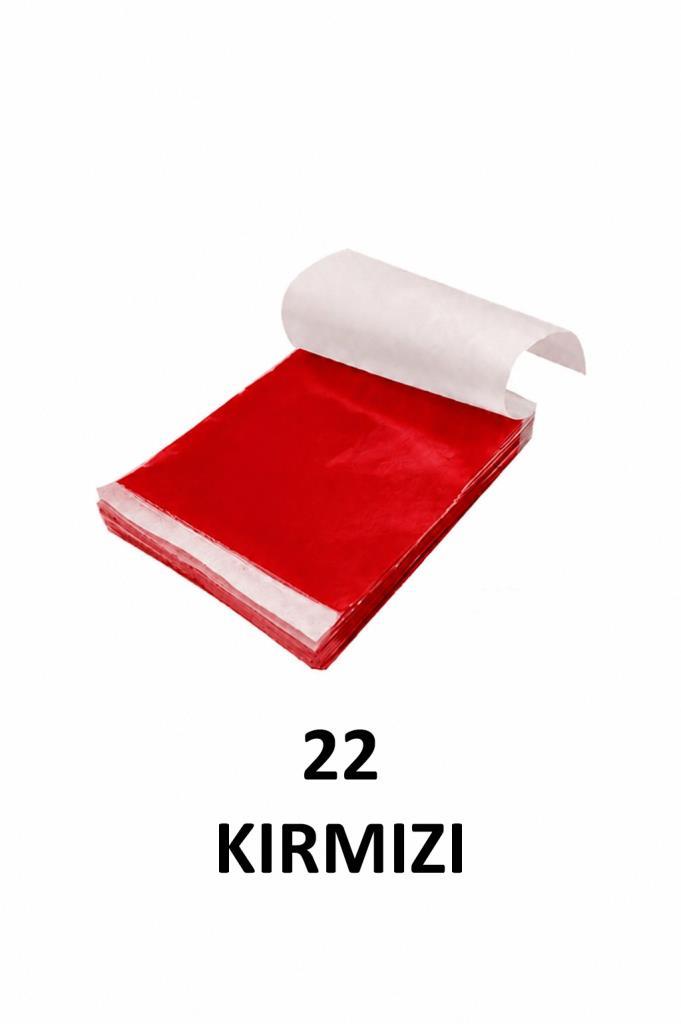 Varak Kaplama Yaprak Metalik Folyo 9x9cm 10lu 20 Red R5799F-20