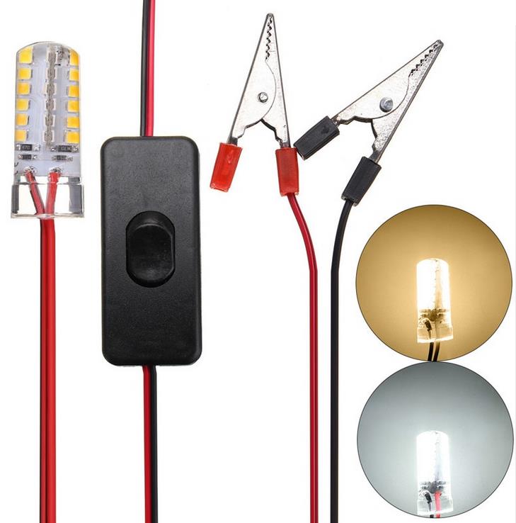 Sualtı LED Işık Gece Tekne Balıkçılık 12 V 5 W Ampul 48 Adet 2835 SMD LED ON/OFF