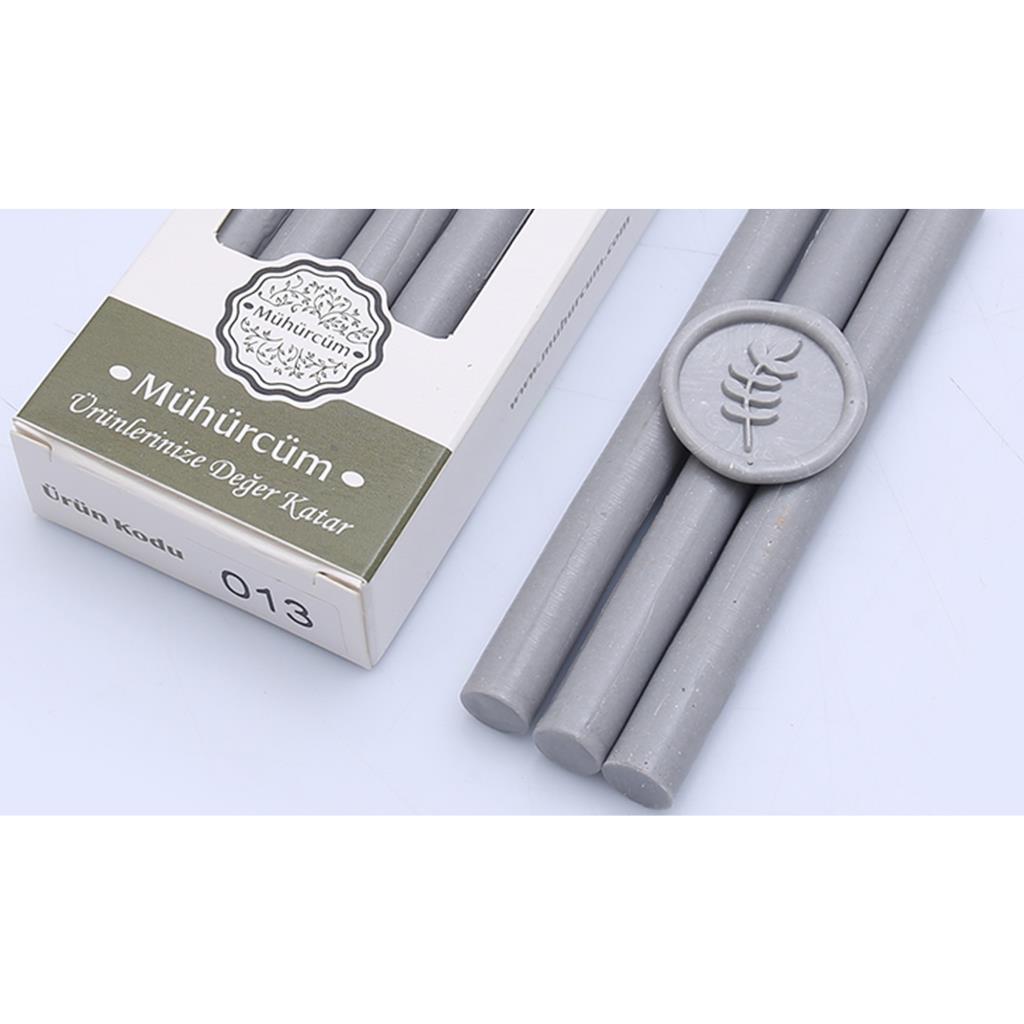Mühür Mumu Çubuk 11mm x 120mm 10 lu Paket Model No:13 (FÜME GRİ)