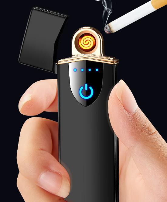 Elektronik USB Şarjlı Tungsten İndüksiyon Dokunmatik Çakmak 