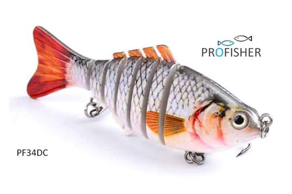Profisher 7 Eklem 2 Kanca Sahte Balık Yem 15,5 gr 10 cm Bream C