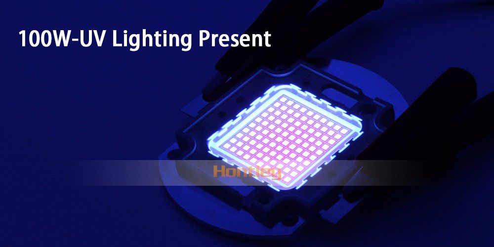 100W UV ULTRAVIOLE SMD LED Chip 395-400nm BAKIR KAFES