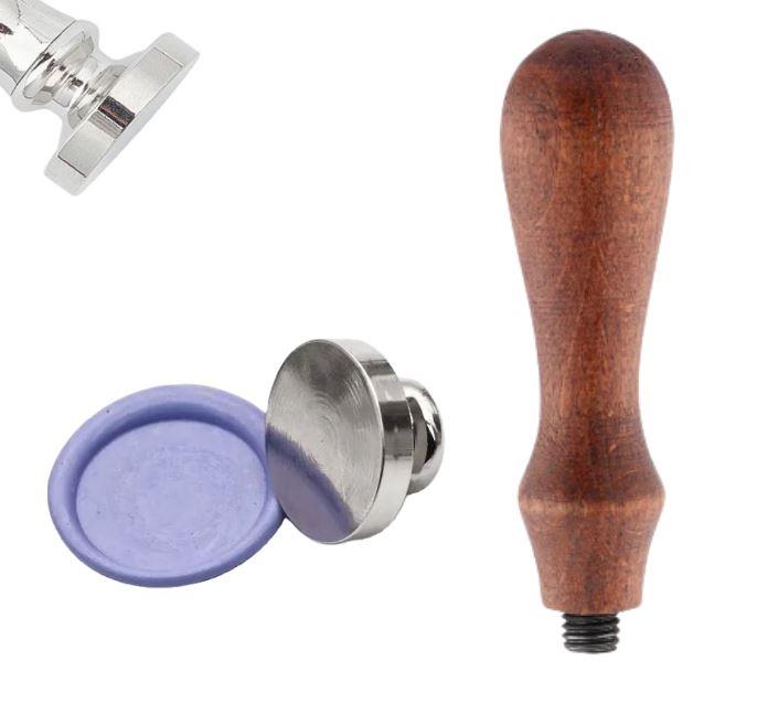Boş Mum Mühür Gümüş Damga Kafası Yuvarlak 30mm Bronz
