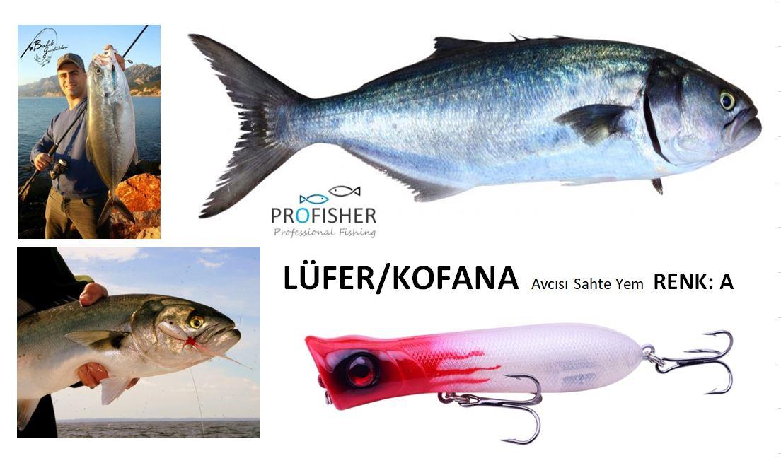 PROFISHER Lüfer Kofana Avcısı Zoka Sert Yapay Yem 11,5 gr 8 cm Renk: A