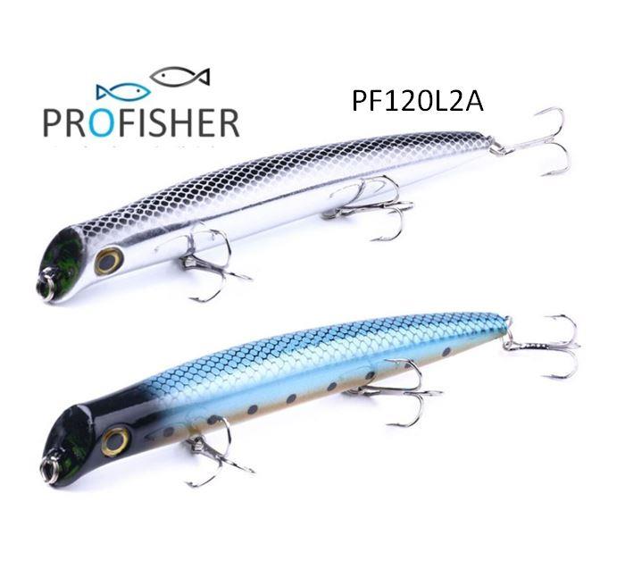 PROFISHER 2 Renk Set 2 Kanca Sahte Balık Yem 17 gr 12 cm F Bluefish