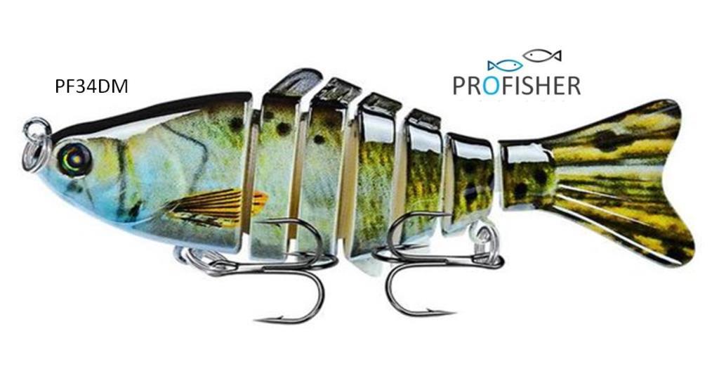 Profisher 7 Eklem 2 Kanca Sahte Balık Yem 15,5 gr 10 cm Bream M