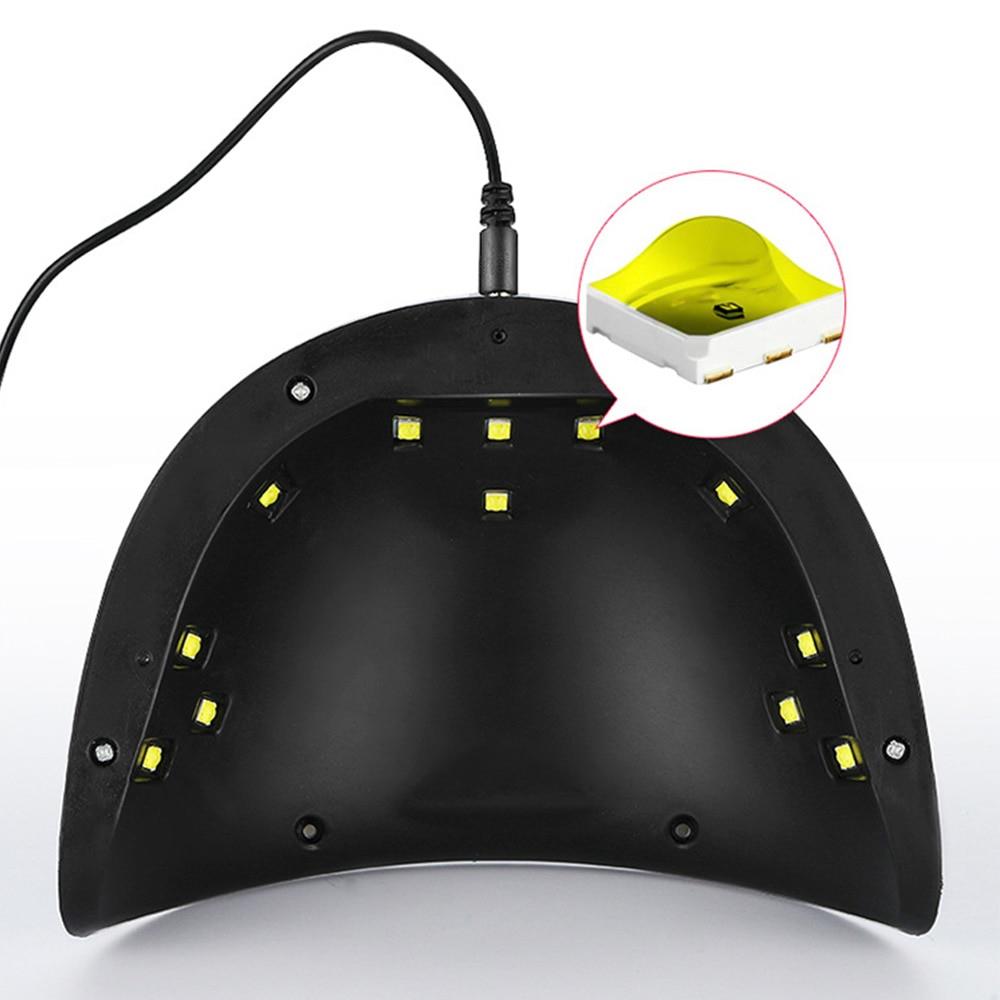 36W UV LED Jel Tırnak Kurutucu Kızılötesi Algılama LCD Ekran Akıllı Zamanlayıcı 