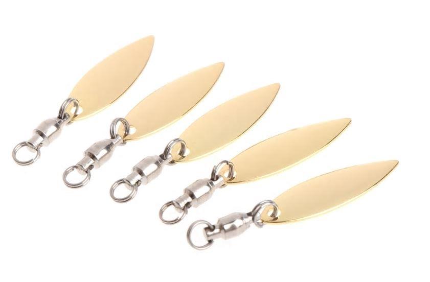 PROFISHER 5 Adet Gold Fırdöndülü Metal Kaşık 1,1 gr 3,7 cm