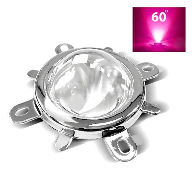 20W-120W Led İçin 44mm 60° Optik Cam Lens + Reflektör + Kasa