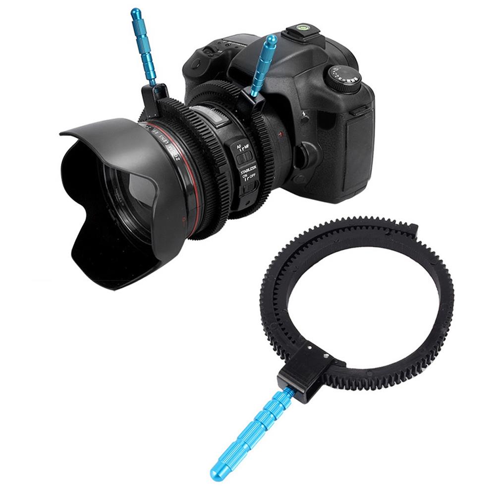 DSLR Kamera Focus Ring Ayarlı Takip Odak Halkası Alüminyum Zoom Dişli Halka 