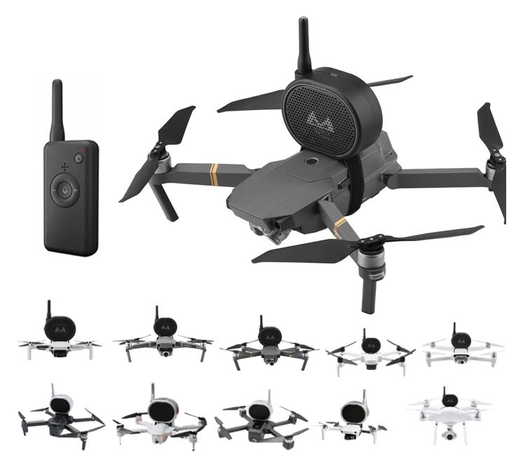 DJI Spark  2 Km Mesafeli Megafon USB şarjlı Uzaktan Kumandalı
