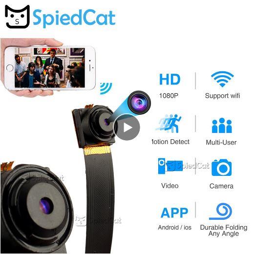 1080P Full HD IP P2P Ultra Mini Wifi Kamera Flex Video Ses Kaydedici Hareket Algılama  