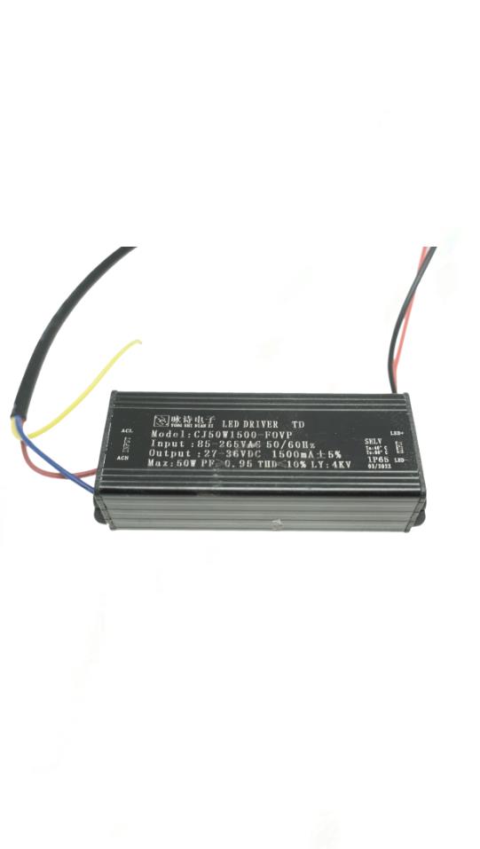 LED Sürücü Trafo Güç Kaynağı 50W 85-265V DC 27-36 IP65