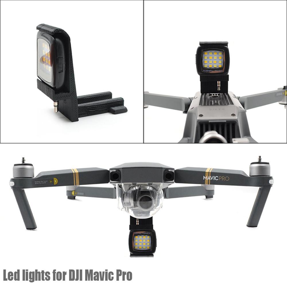 DJI Mavic Pro Platinum Gece Uçuşu 3D Baskı Yataklı 12 Led Lamba Işık STARTRC