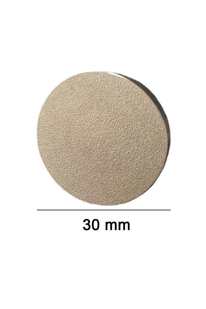 Mühürcüm Mühür Mumu Damga 30 mm Yuvarlak Kumlu Boş Pirinç Kafa + Ahşap Sap R5799K30