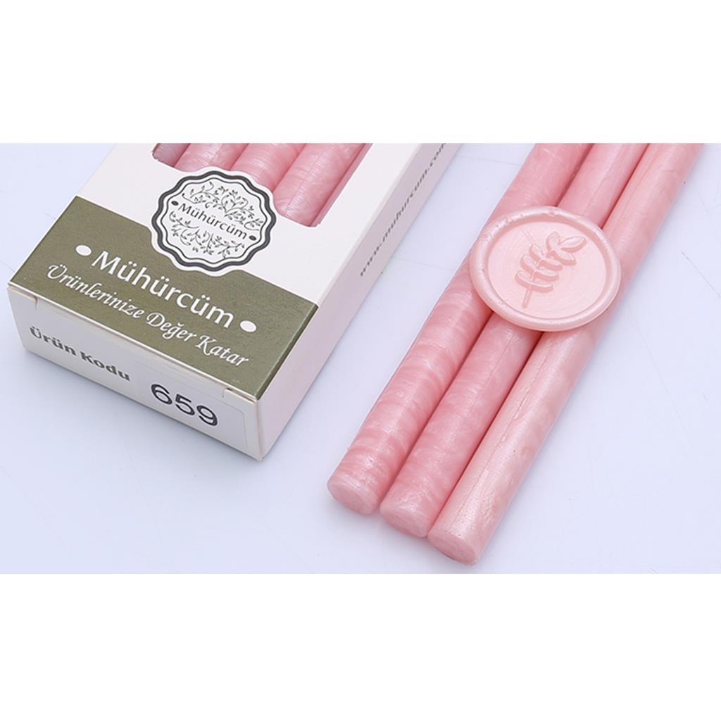 Mühür Mumu Çubuk 11mmx120mm 10 lu Paket Model: 659 PEMBE İNCİ