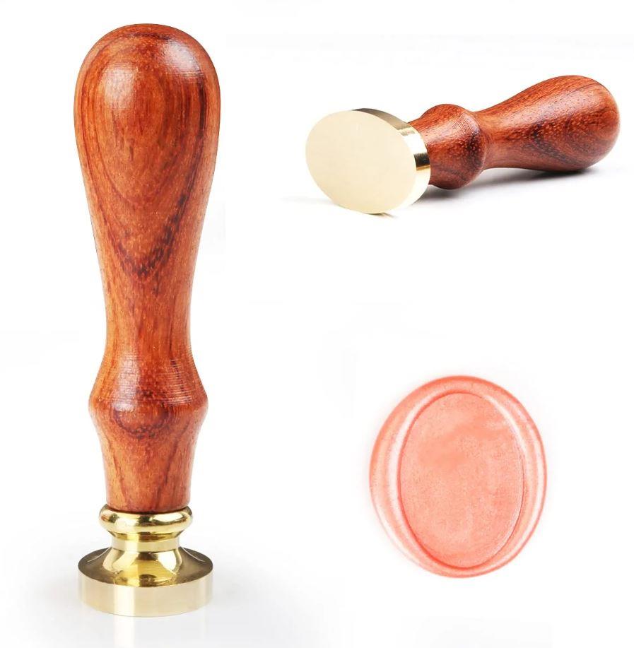 Boş Mum Mühür Pirinç Damga Başlığı Oval  Şeklinde 21x30mm