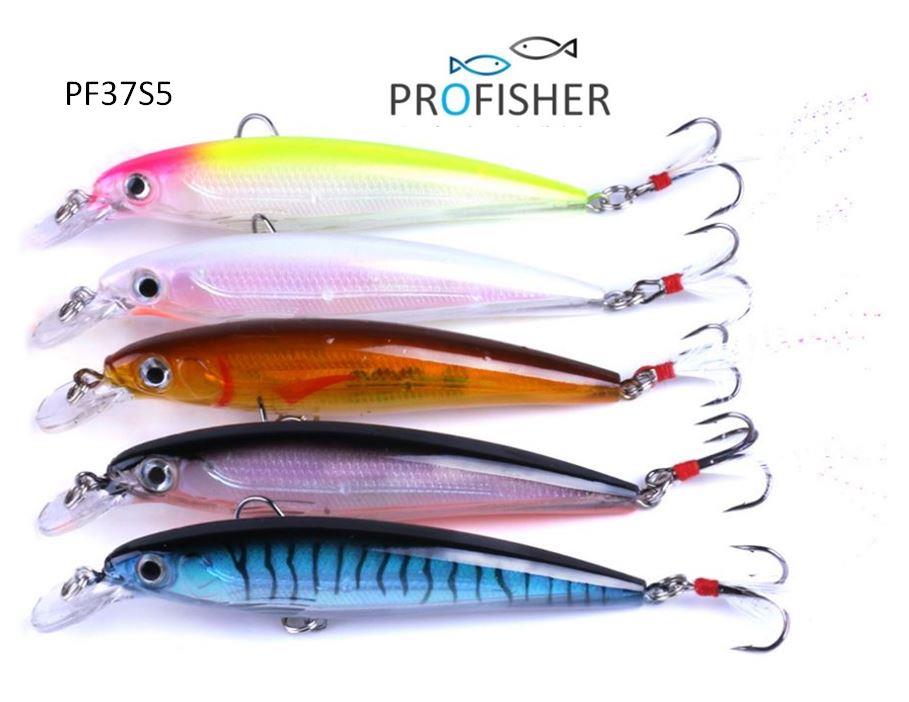 5 Renk Set 2 Kanca Sahte Balık Yem 14 gr 11 cm Mino