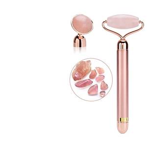 2 in 1 G�zellik Masaj Kalem Set Do�al Pink Jade (Ye�im) Ta�, Pembe �ubuk