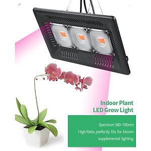 Tam Spektrum 150W 220V Sera Bitki B�y�tme Cob Led I��k Paneli Projekt�r 