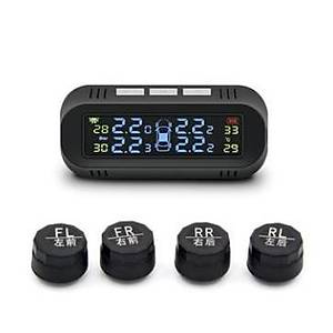 Lastik Bas�nc� �zleme Sistemi TPMS USB ve Solar �arj LCD Ekran