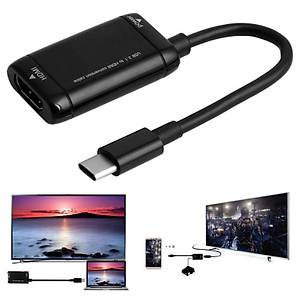 USB-C C Tipi HDMI Adapt�r� USB 3.1 D�n��t�r�c� Kablosu 12 cm