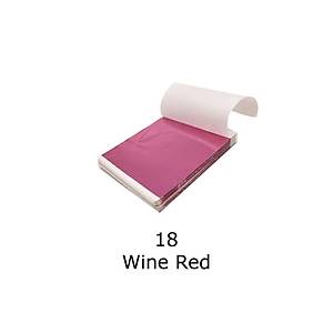 Varak Kaplama Yaprak Metalik Folyo 9x9cm 10lu 18 Wine Red R5799F-18