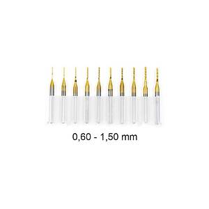 Titanyum Kapl� Tungsten �elik CNC Freze PCB Kesici 0,6 - 1,5mm