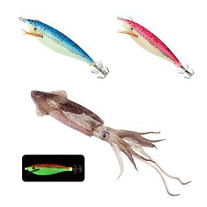 PROFISHER Kalamar Sahtesi 11cm 14,7gr Fosforlu Boncuklu Sert Yem