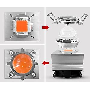 20W-100W Led Al�minyum So�utucu + 120� 44mm Lens + Reflector + Fan + Kafes  