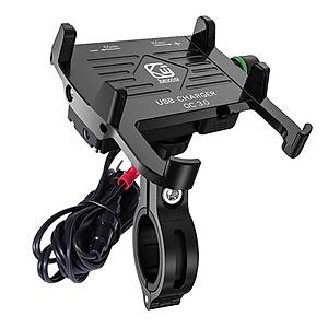 Motorsiklet Scooter H�zl� �arj Telefon Tutucu 360� Rotasyon Al�minyum 