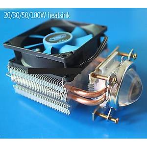 20W-100W Led ��in Is� Emici Al�minyum Fanl� Hibrit Radyat�r So�utucu 60-80� Lensli Set