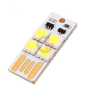 4 Ledli Usb Kart Mini Dokunmatik Anahtarl� Lamba Kamp I��k Powerbank ��in