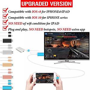 iPhone-iPad HDTV 1080P TV'ye Aktar�m Kablosu 2 Metre