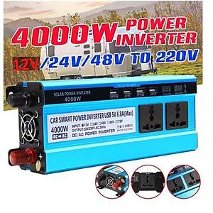 4000W �nvert�r 12V to 220V  Gerilim D�n��t�r�c� Trafo 4 USB �arj Cihaz� Ara� Ev