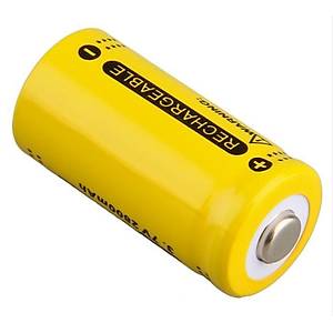 16340 3.7 V 2800 mAh �arj Edilebilir Li-Ion Pil Renk Sar�