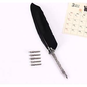 Antik T�y Divit Kalem Sanatsal Yazma 6 Farkl� Kal�nl�kta De�i�ebilir U� 1 Set Siyah