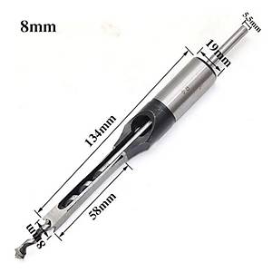 Kare Delik Matkap U� A�a� ��leme Z�vana Keski Seti 8mm 38 ELECALL