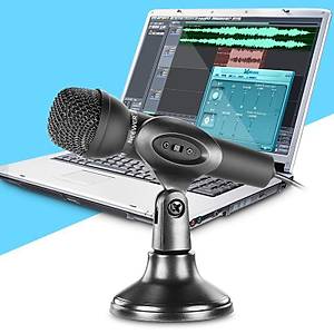 Mini Telefon PC Skype Standl� Mikrofon 3.5mm Jack