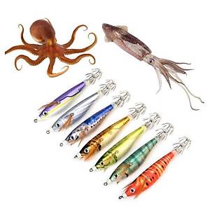 PROFISHER Kalamar Sahtesi 10cm 10gr Fosforlu Elbiseli Sert Yem