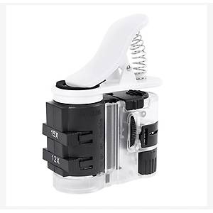Ayarl� B�y�te� 7-27X 3 Optik Lens Telefon Klipsli UV/Beyaz I��kl� 