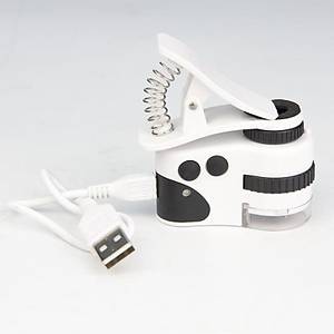 Mikroskop B�y�te� 50X Cam Lens Telefon Klipsli USB �arjl� Led/UV