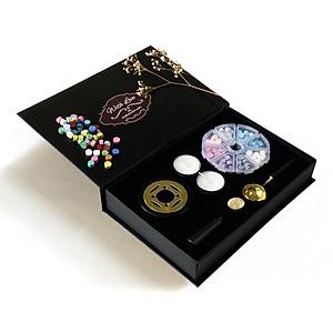 Sanat Temal� Mum M�hr� Seti Siyah 2