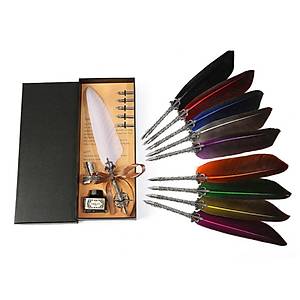 T�y Divit Antik Kaligrafi Kalem M�rekkep Seti ve 5 Farkl� U� 27 cm 