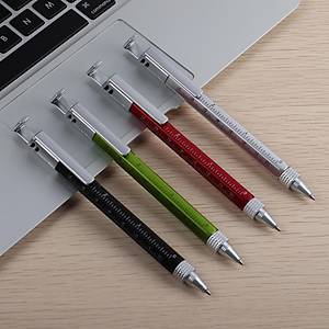 T�kenmez Kalem 6 in 1, Telefon Stand, 2 Tornavida, Cetvel (mt/inch), Su Terazisi 