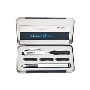 Orijinal Schneider Dolma Kalem & Jel Kalem Set D�n��ebilir U� G�m��