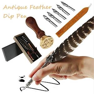 T�y Divit Kalem Kaligrafi ve Mum M�h�r Seti M�h�r, Mum ve Ekstra 5 Farkl� U� 