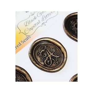 M�h�rc�m Ba� Harf 12 Adet 3D Haz�r Kendinden Yap��kanl� Sticker M�h�r RM2112