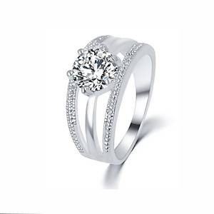 ELMAS Z�RKON BEYAZ ALTIN KAPLAMA ANELL� ���EK Y�Z�K 