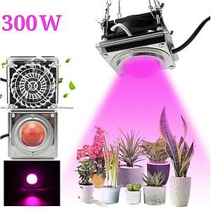 Tam Spektrum Bitki B�y�tme So�utucu Fanl� Cob Led 300W 220V I��k Hydroponic Sera 